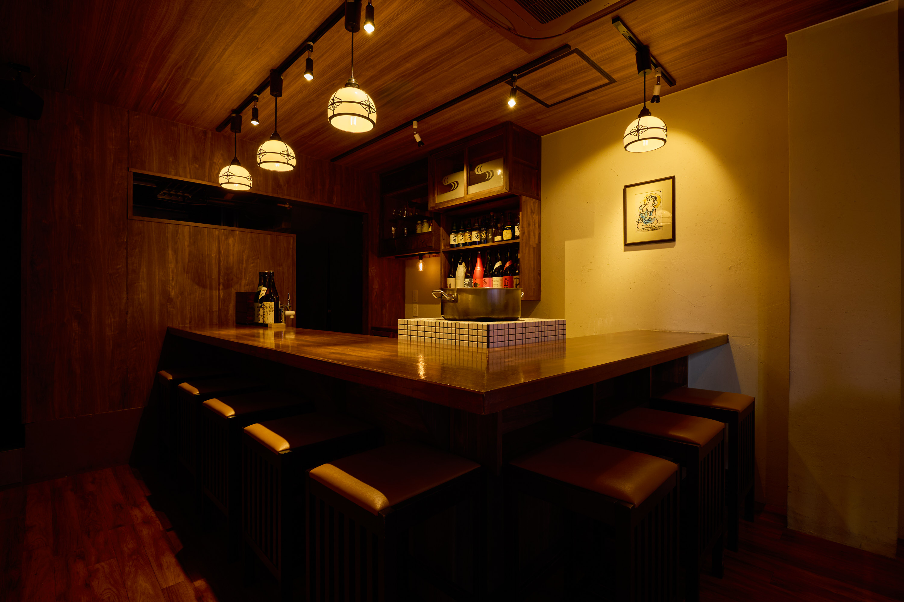 落ち着けるカウンター